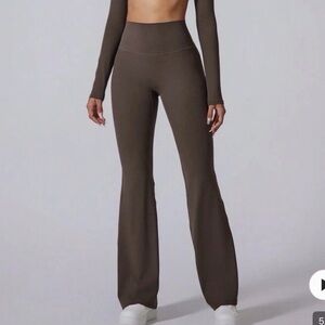 SHEIN Chocolate Flare Pants
